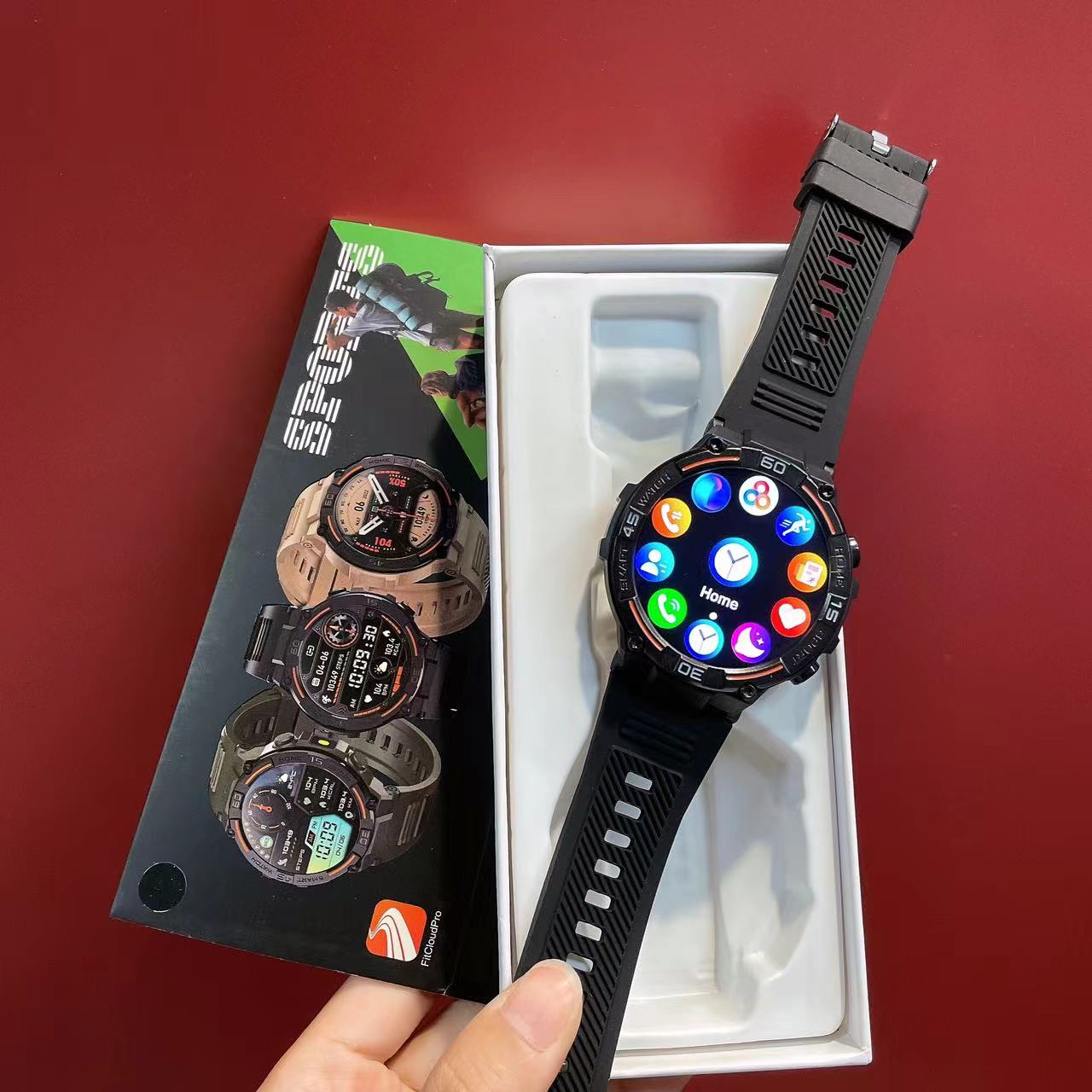 HW50 Montres Sport intelligente avec lampe de poche pour hommes et femmes cadran direct plusieurs couleurs