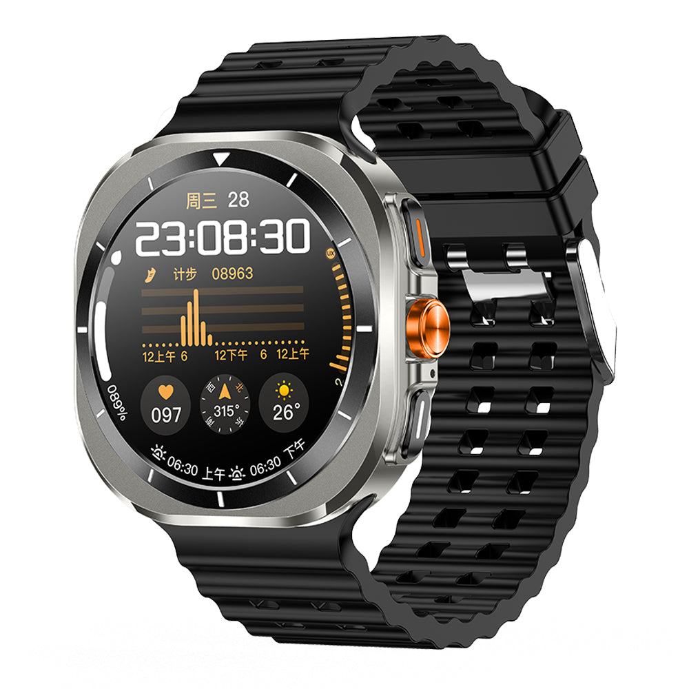 Montres intelligentes étanches IP68, boussole, application RDFIT, double bracelet de montre, montre intelligente en alliage Z7 ultra.