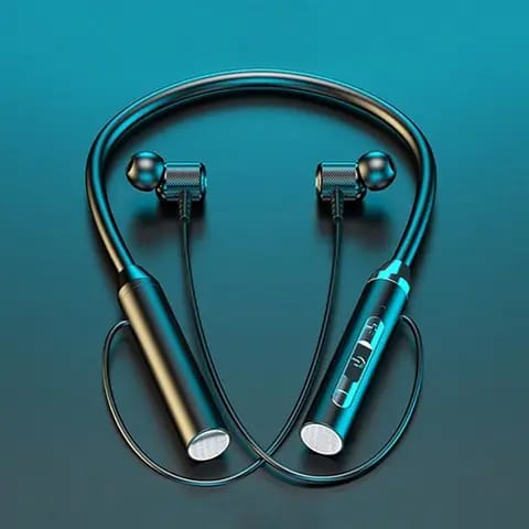 Écouteurs Bluetooth Intra-Auriculaires pour Sport Étanche avec Tour de Cou Sans Fil.